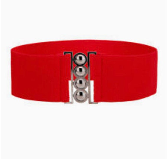Elastic Cinch Belt RED and Black Medium Large Canada