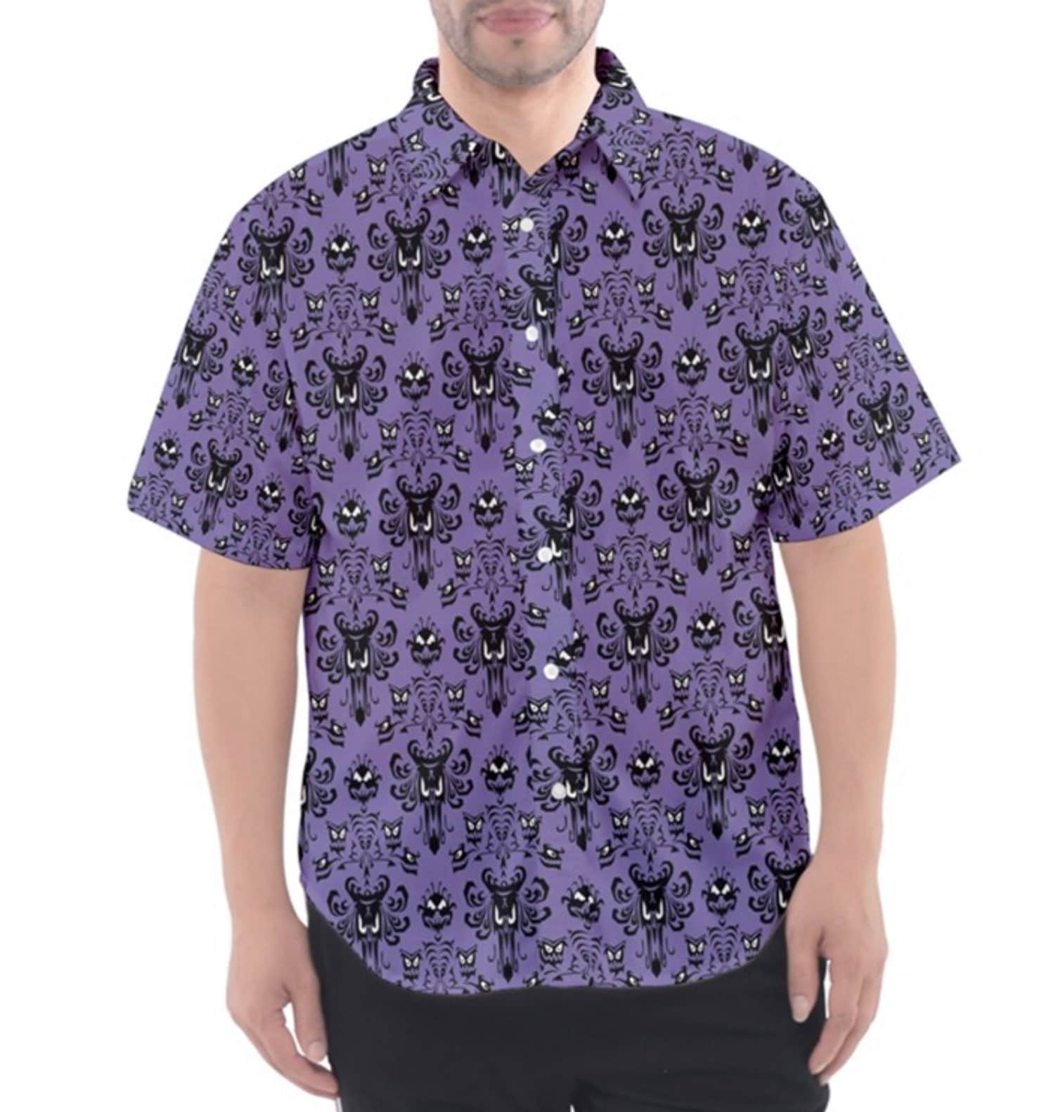 haunted mansion button up shirt