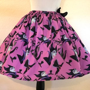 Maleficent  Inspired  Skirt for Gals, All Sizes, Plus Size