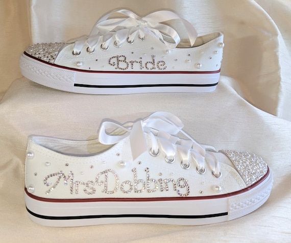 personalised bridal shoes