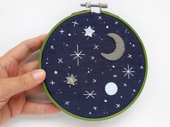 タ*ー様 ハンドメイド刺繍フレーム　夜空いっぱいの花火とニャンズ タ*ー様 ハンドメイド刺繍フレーム 夜空いっぱいの花火と