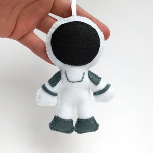 Astronaut in SpaceX space suit felt ornament, Christmas tree ornament, holiday decoration