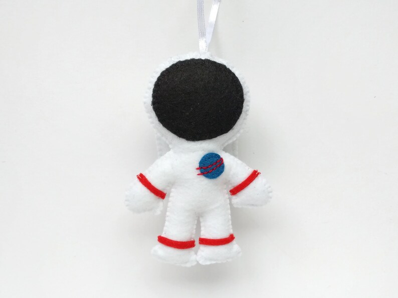 white spacesuit NASA Astronaut felt ornament Christmas tree ornament holiday decoration
