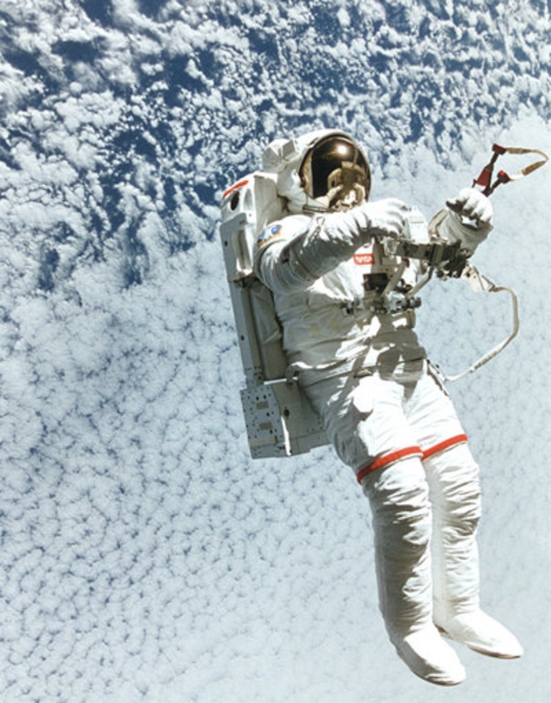 white spacesuit NASA Astronaut felt ornament Christmas tree ornament holiday decoration