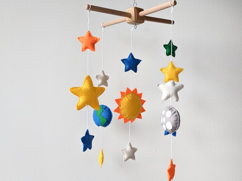 Berceau De Bebe Despace Mobile Avec La Terre La Lune Le Etsy Berceau De Bebe Despace Mobile Avec La Terre La Lune Le Etsy