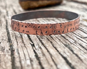 Goose inspired Western Sun copper cuff