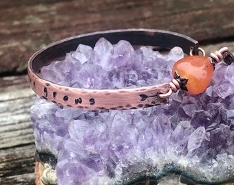 Goose the band inspired cuff clasp bangle lyric bracelet - Arcadia- untamed, the way my love grows