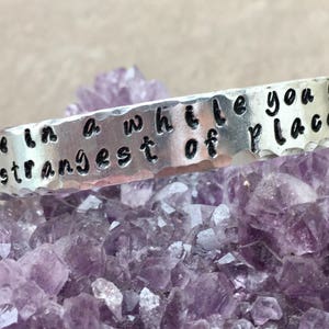 Grateful Dead lyric bangle- Scarlet Begonias bangle