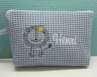 Diaper bag lion toiletry bag desired name