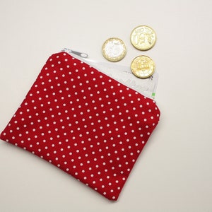 Minibörse Gelbbörse, Polkadots rot