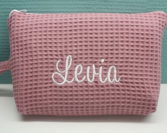 Diaper bag toiletry bag with name