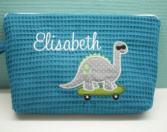 Toiletry bag personalized with name