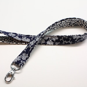 Schlüsselband lang ,Lanyard, Keychain, blau