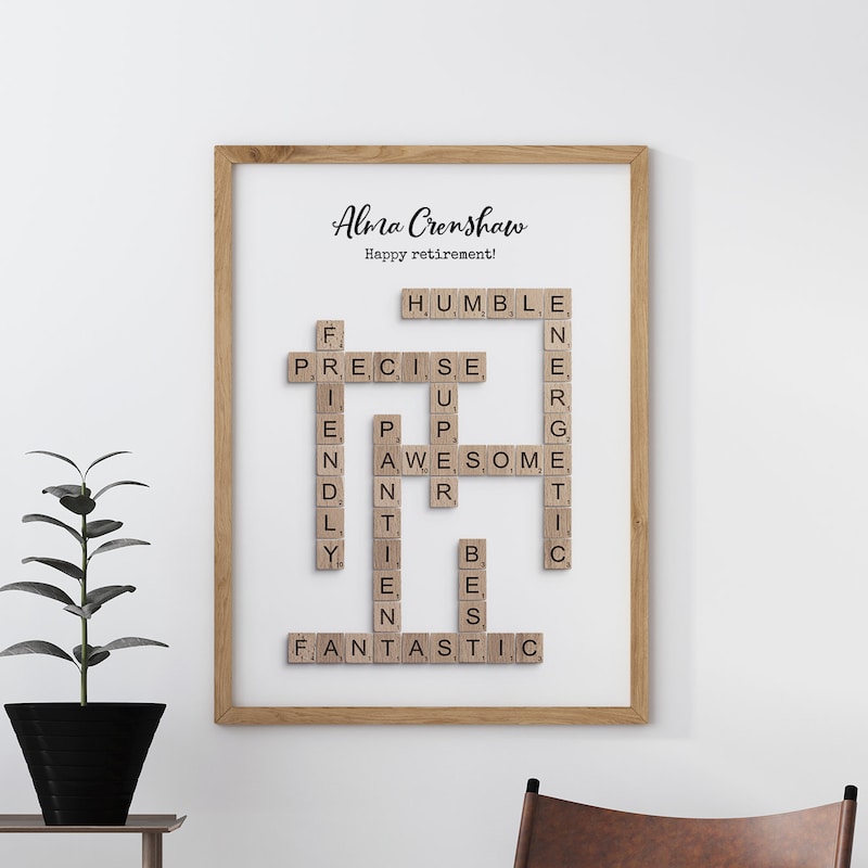 Crossword Art - Etsy