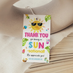 先生への夏の感謝のギフトタグ、サンセーショナル看護師への感謝の記念品タグ、夏休みの学校スタッフ従業員ボランティアへの感謝のラベル