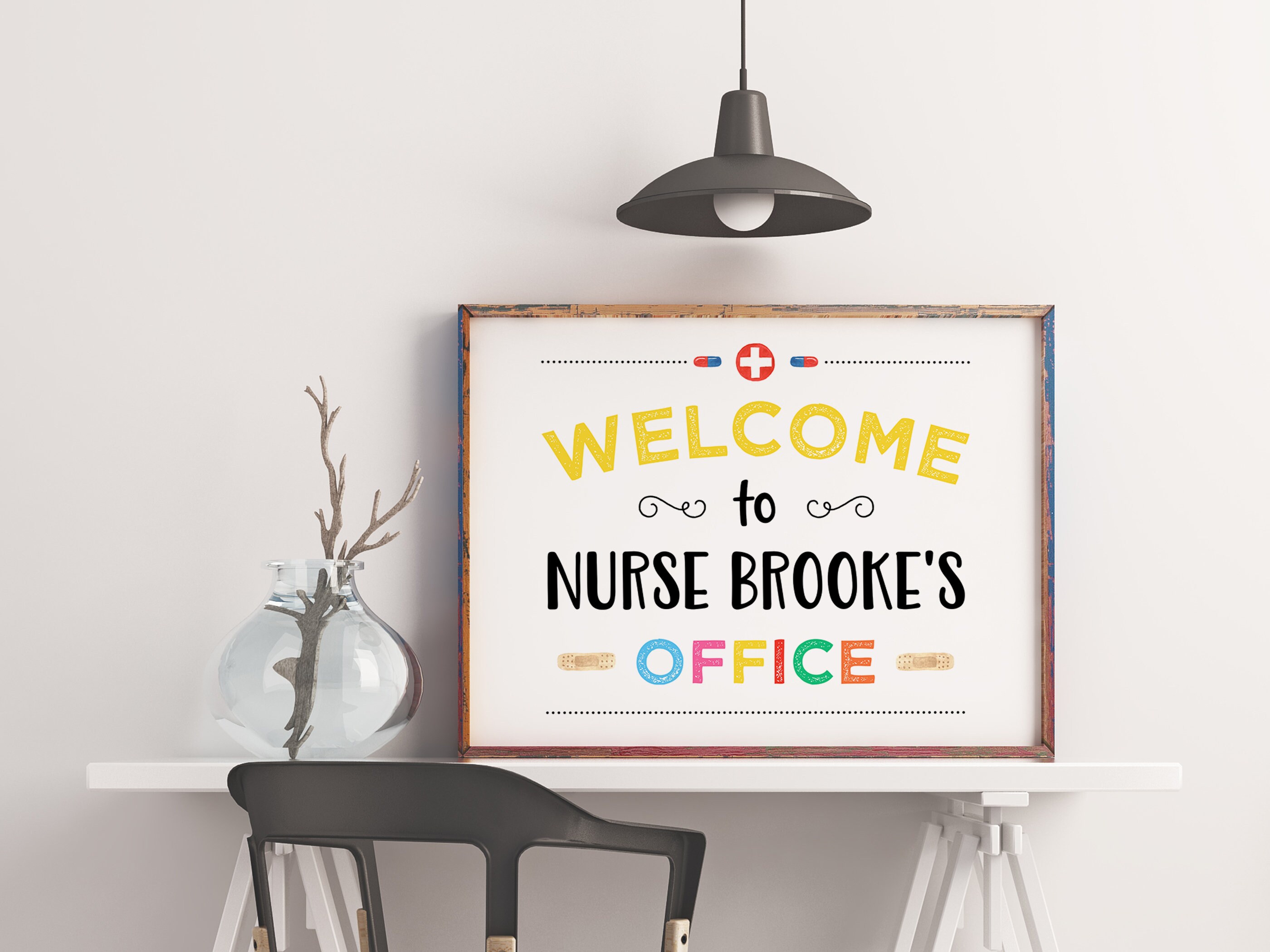 School Nurse Door Sign Editable Nurse Office Poster Etsy Canada
