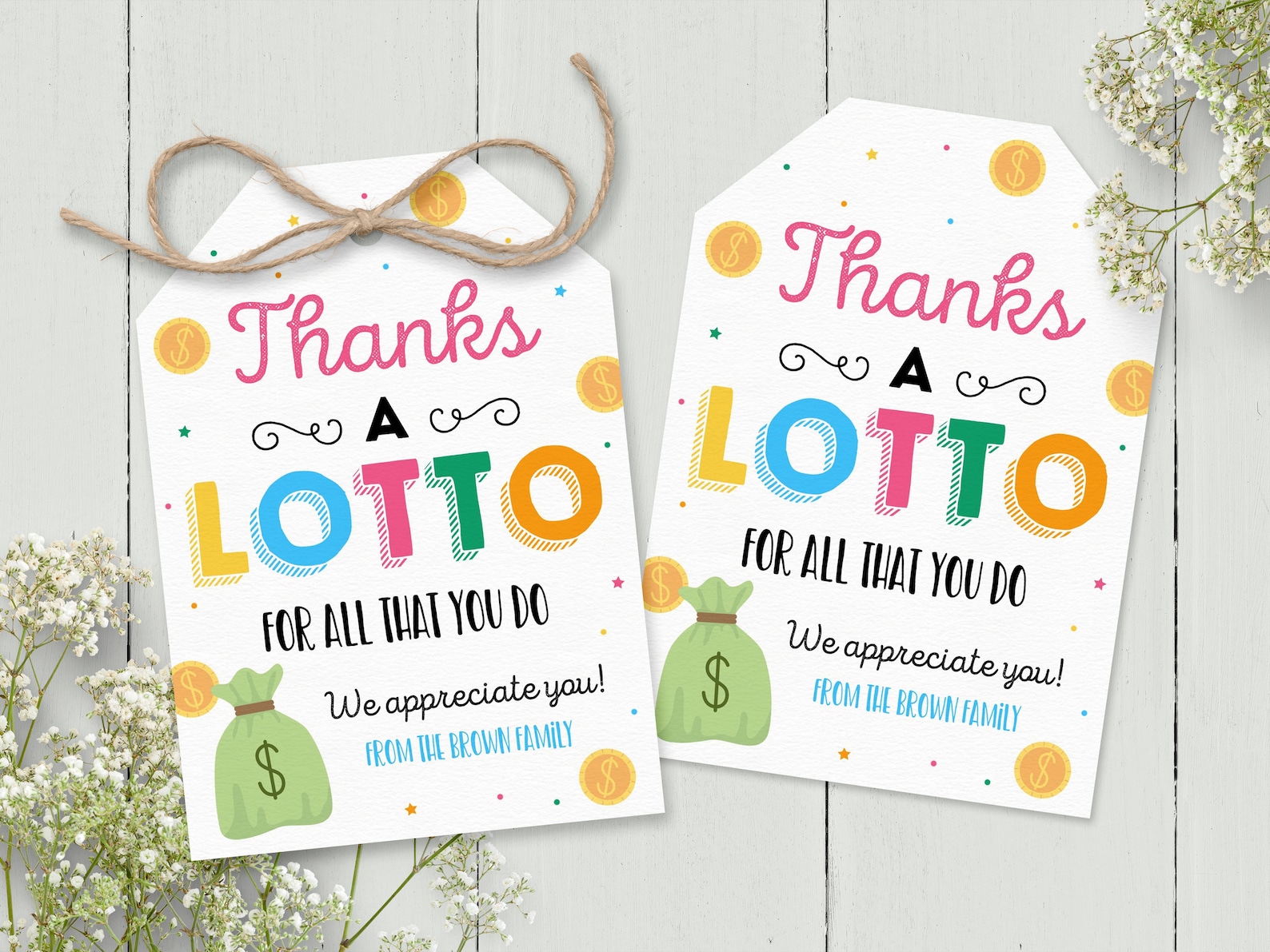 Lotto Teacher Appreciation Printable Free
