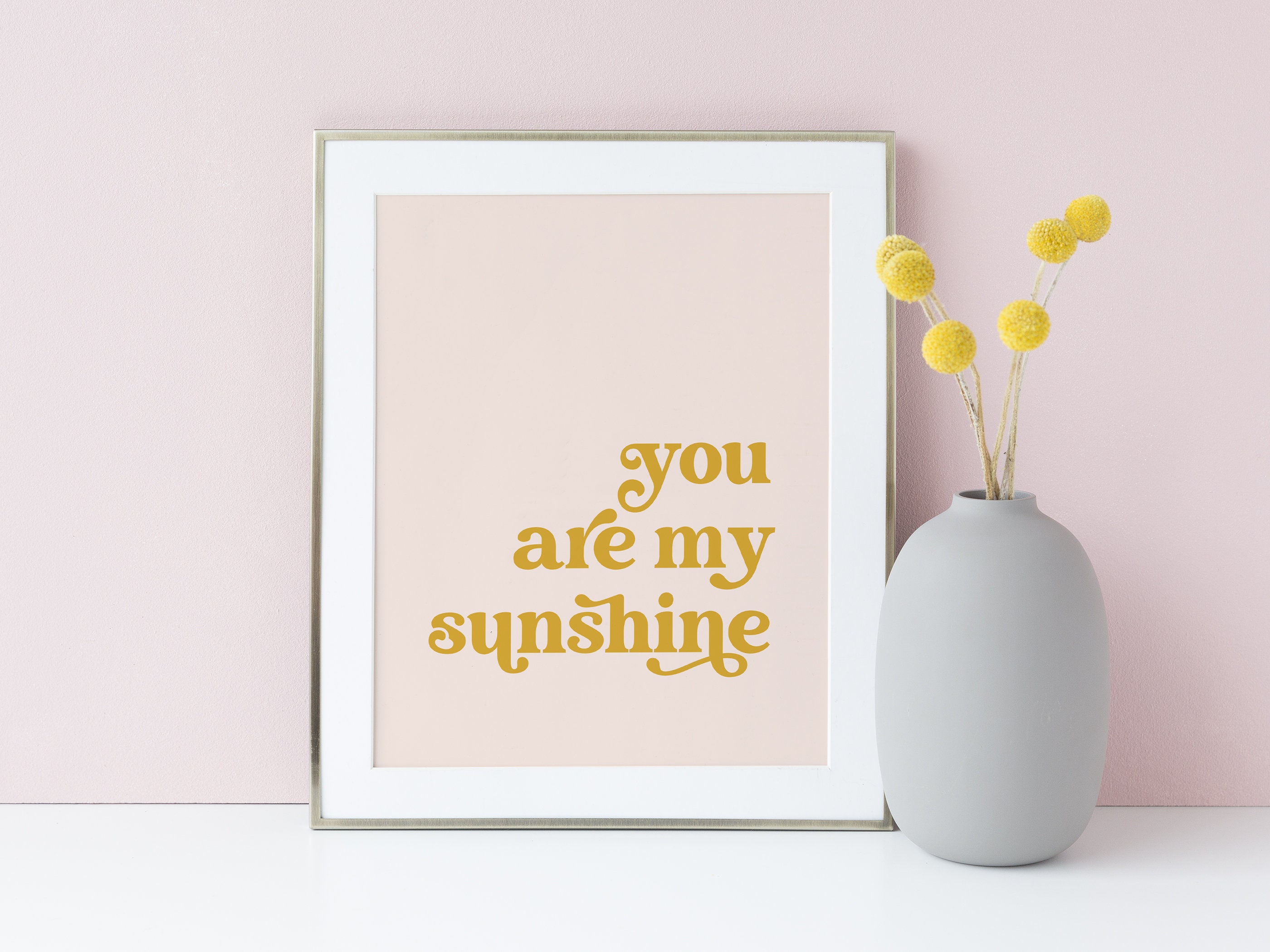 You Are My Sunshine Set Di 2 Asciugamani Decorativi Per Bambini - 61x124,5 Cm, Rosa Bohémien, Per Bagno E Cucina, Regalo Per Bambina