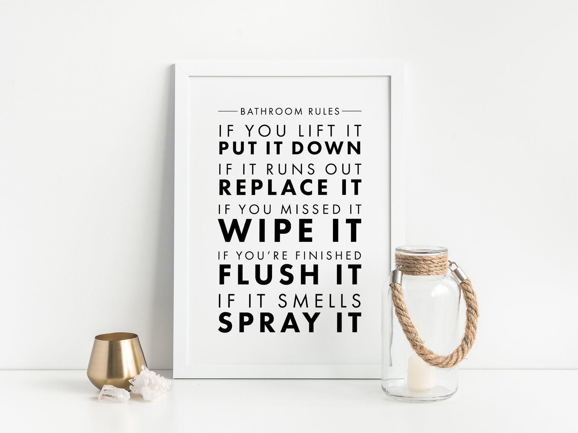 Badezimmer Regeln Zeichen moderne Badezimmer Dekor Spülen | Etsy
