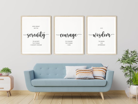 Featured image of post Serenity Prayer Wall Art Etsy