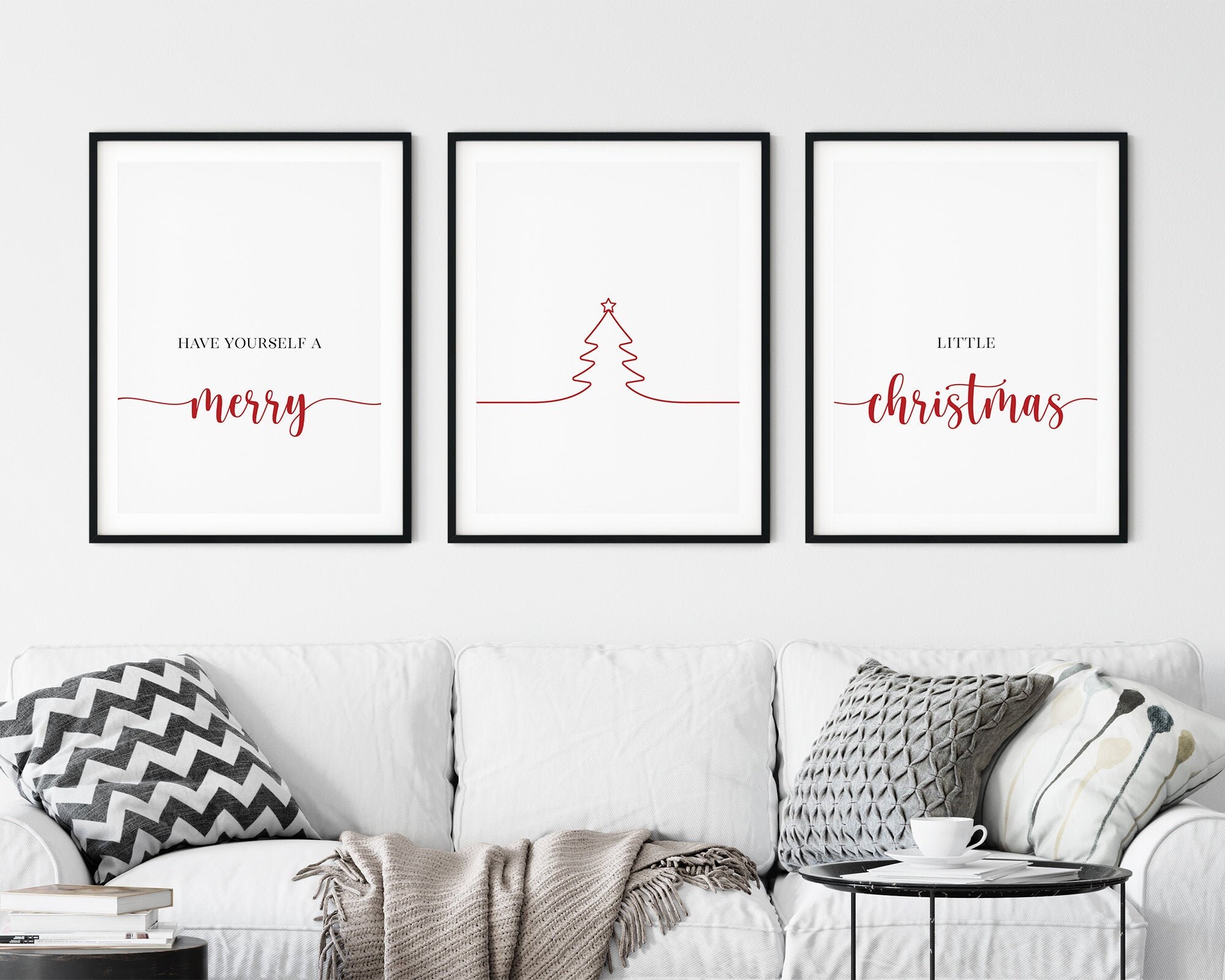 Have Yourself A Merry Little Christmas Sign Minimalist | Etsy