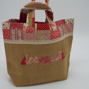 Hessian lunch bag sale
