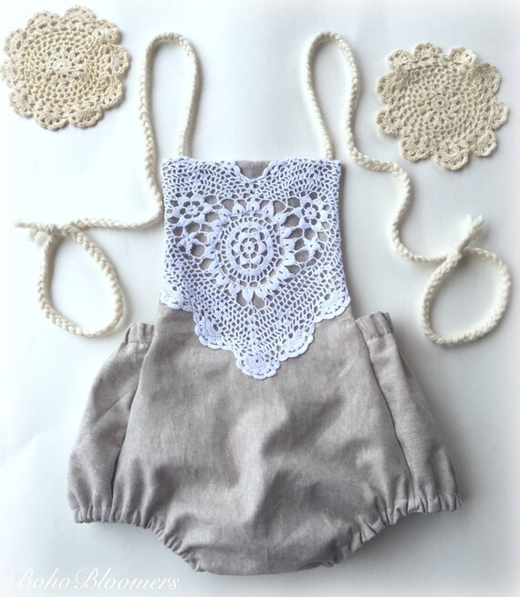 boho baby girl romper