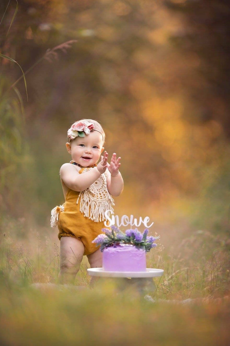 Mustard Girls Rompers Boho Baby Romper Baby Girl Clothing Etsy