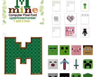 Minecraft embroidery | Etsy
