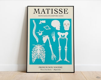 Medical Student Gift | Henri Matisse Human Anatomy Medical Art Digital Download