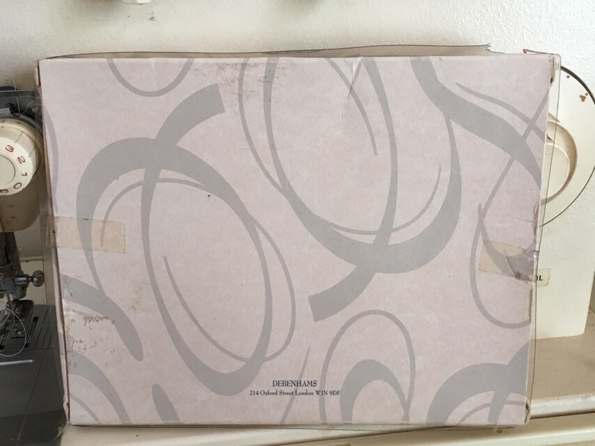Vintage Debenhams Lacy Ladies Cotton Handkerchief in Original Gift
