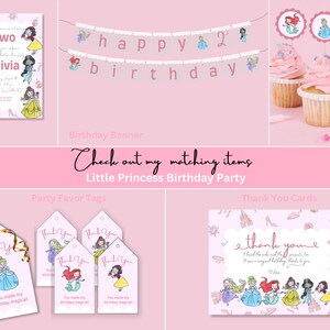 Princess Party Favor Tags. Instant Download. Printable Princess Tags ...