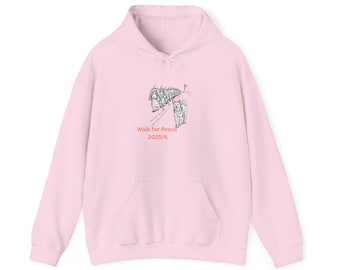 Walk for Peace 2025/6 met Aloka | Uniseks Heavy Blend™-sweater met capuchon