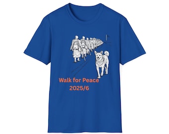 Walk in Peace met Aloka-T-shirt | Uniseks grafisch T-shirt softstyle | Cadeau voor de vrede