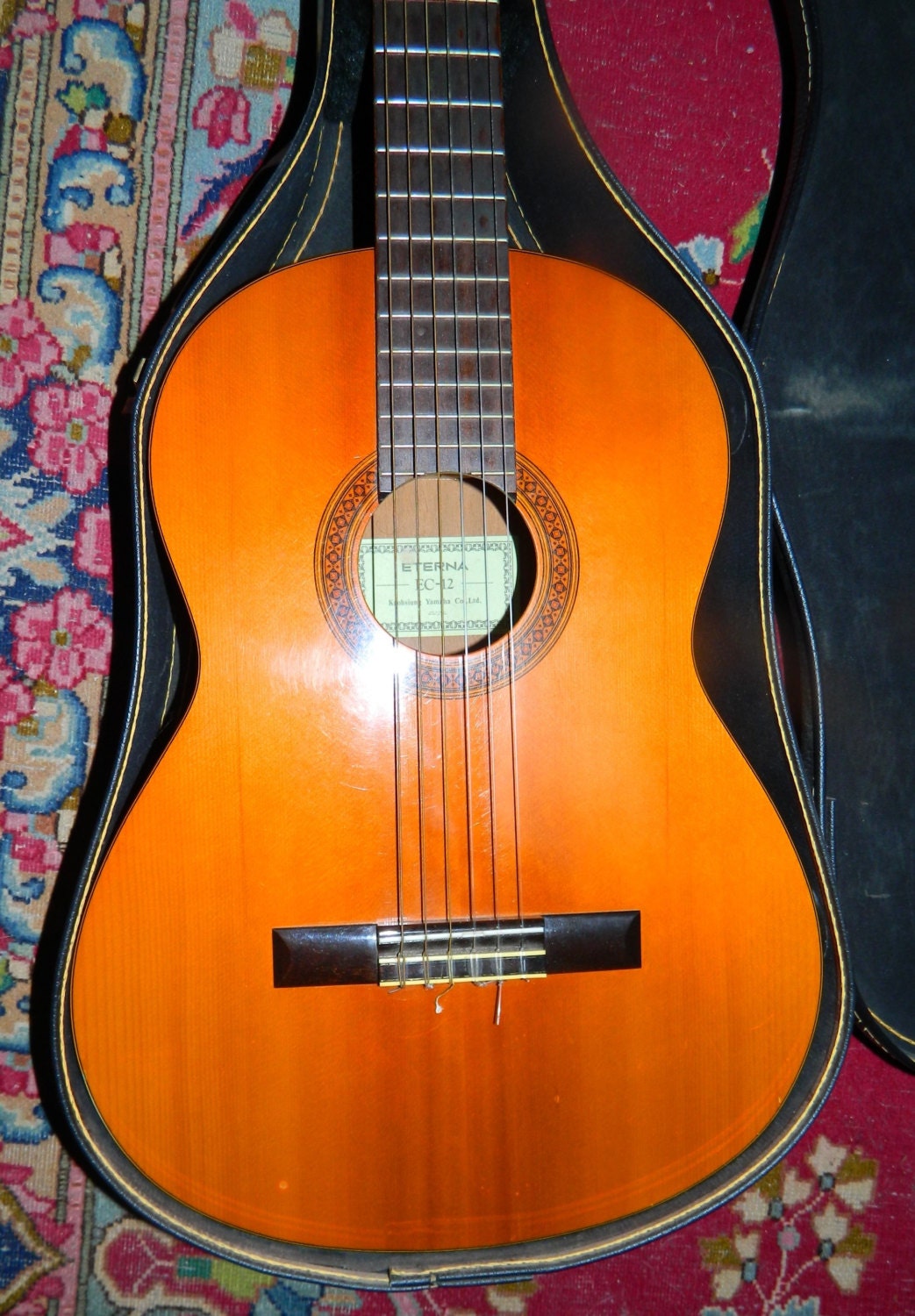 Vintage 1983 Yamaha Eterna EC12 Classical Guitar Hard Case Etsy