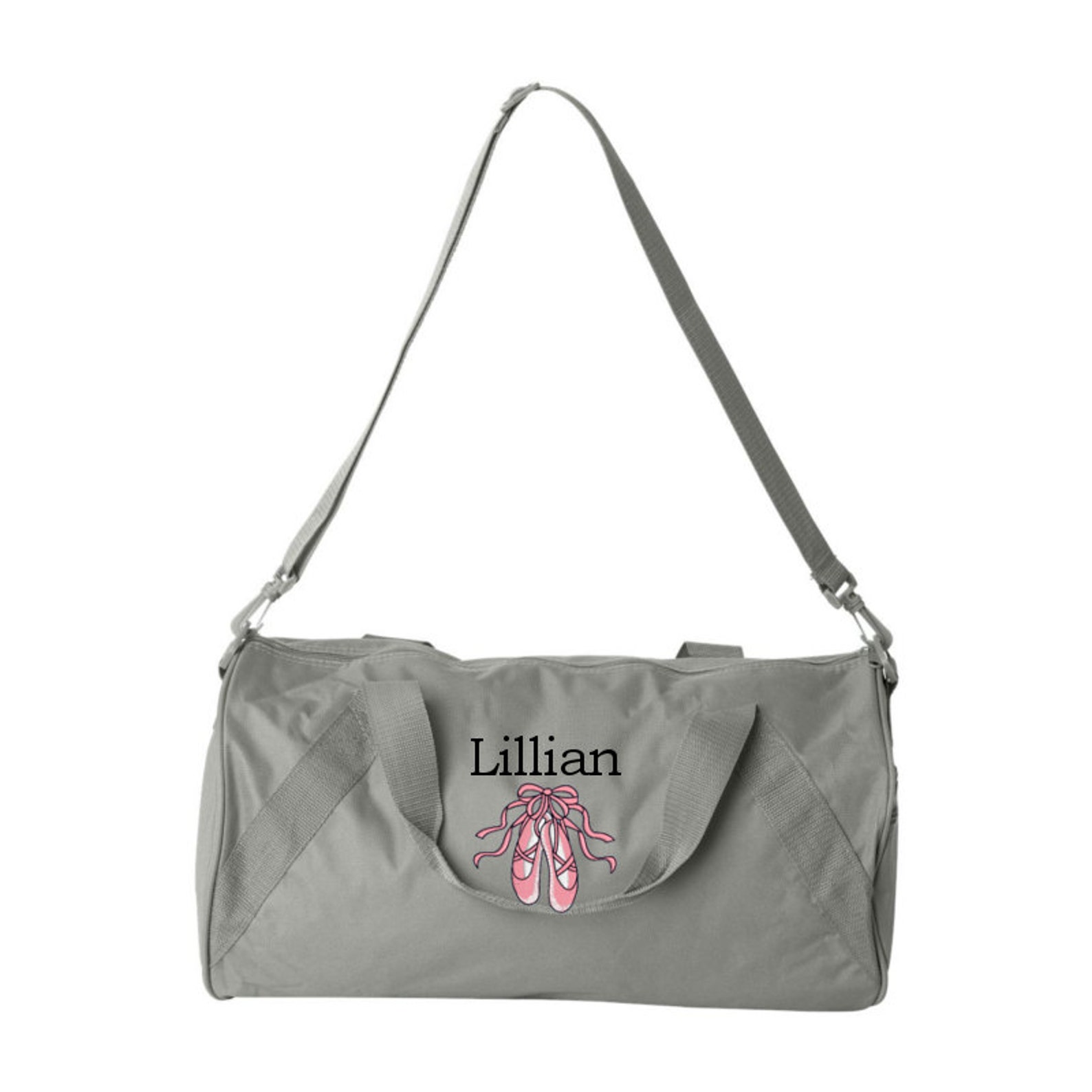 duffel bag * personalized ballet shoes duffle bags * sports dance team tote bag * custom ballerina bag with name * monogrammed g