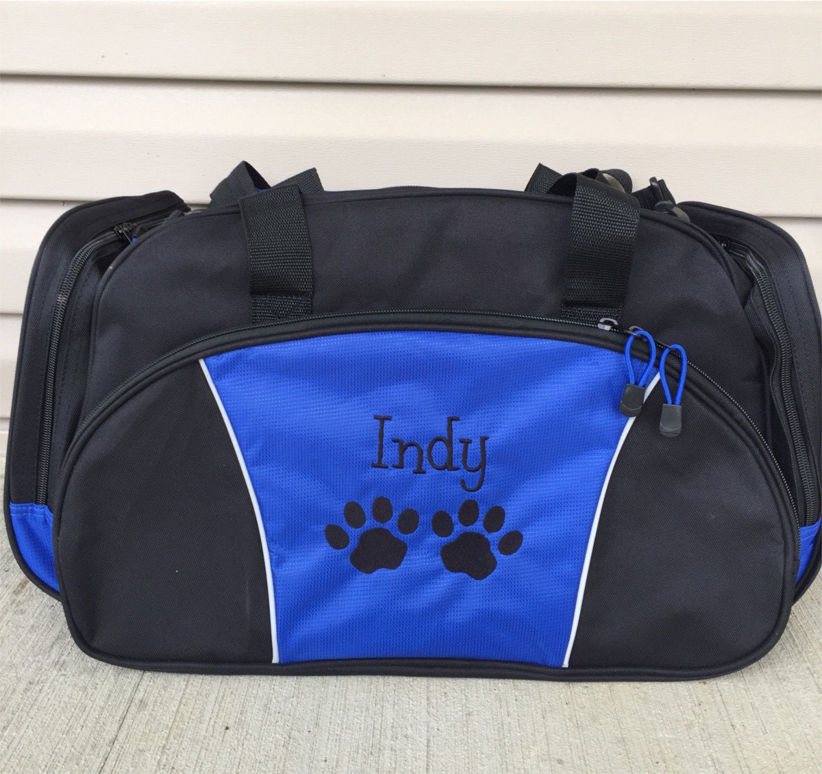 Duffel Bag Personalized Paw Prints Duffle Bags Cat Dog Pet Etsy