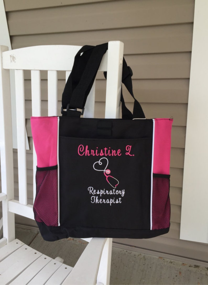 Personalized Tote Bag Nurse Physician Medical Assistant RN Lpn Medical ER NICU Doctor Respiratory Rn Therapist Nursing Student Gift