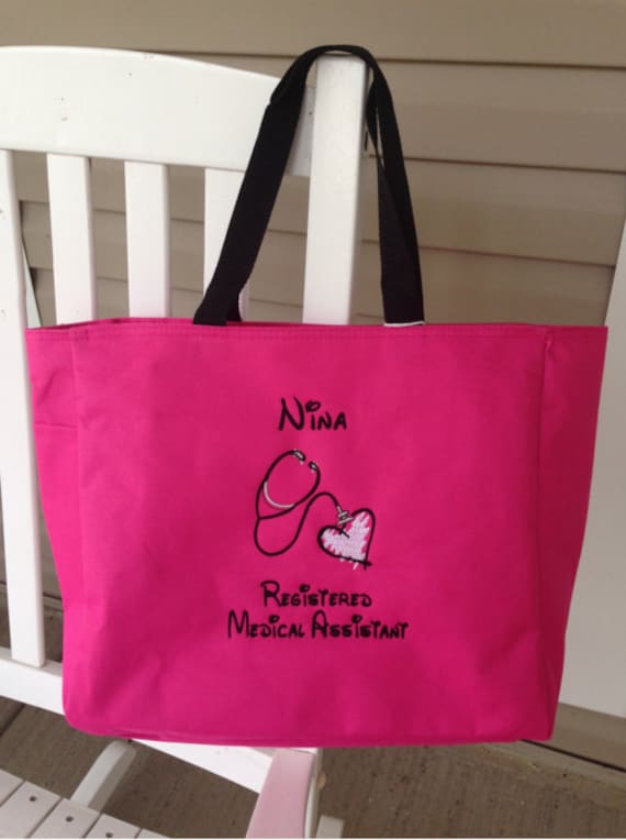 Personalized Tote Bag Nurse Physician Medical Assistant RN Lpn Medical ER NICU Doctor Respiratory Rn Therapist Nursing Student Gift