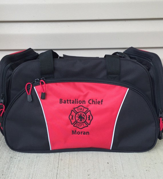 Duffel Bag Personalized Fireman Duffle Bags Firefighter | Etsy