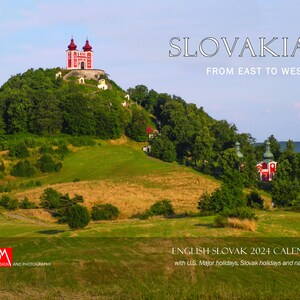 Slovakia - English Slovak Bilingual Planning Calendar 2024 SET OF 2