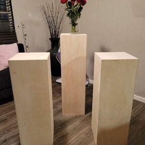 Custom made Square pedestals. Any size. Any color.