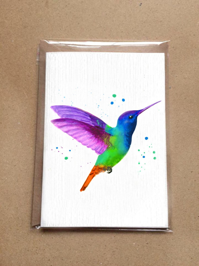 Kolibri Karte Kolibri Grußkarte Kolibri Geburtstagskarte - Etsy.de