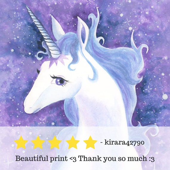 Purple Unicorn Unicorn Print Unicorn Nursery Unicorn Gift ...