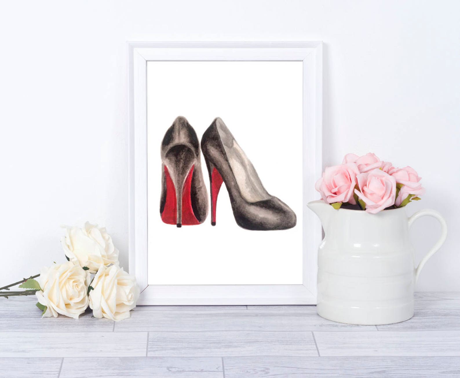 Shoe lover gift high heel print shoe gift shoe lover women Etsy