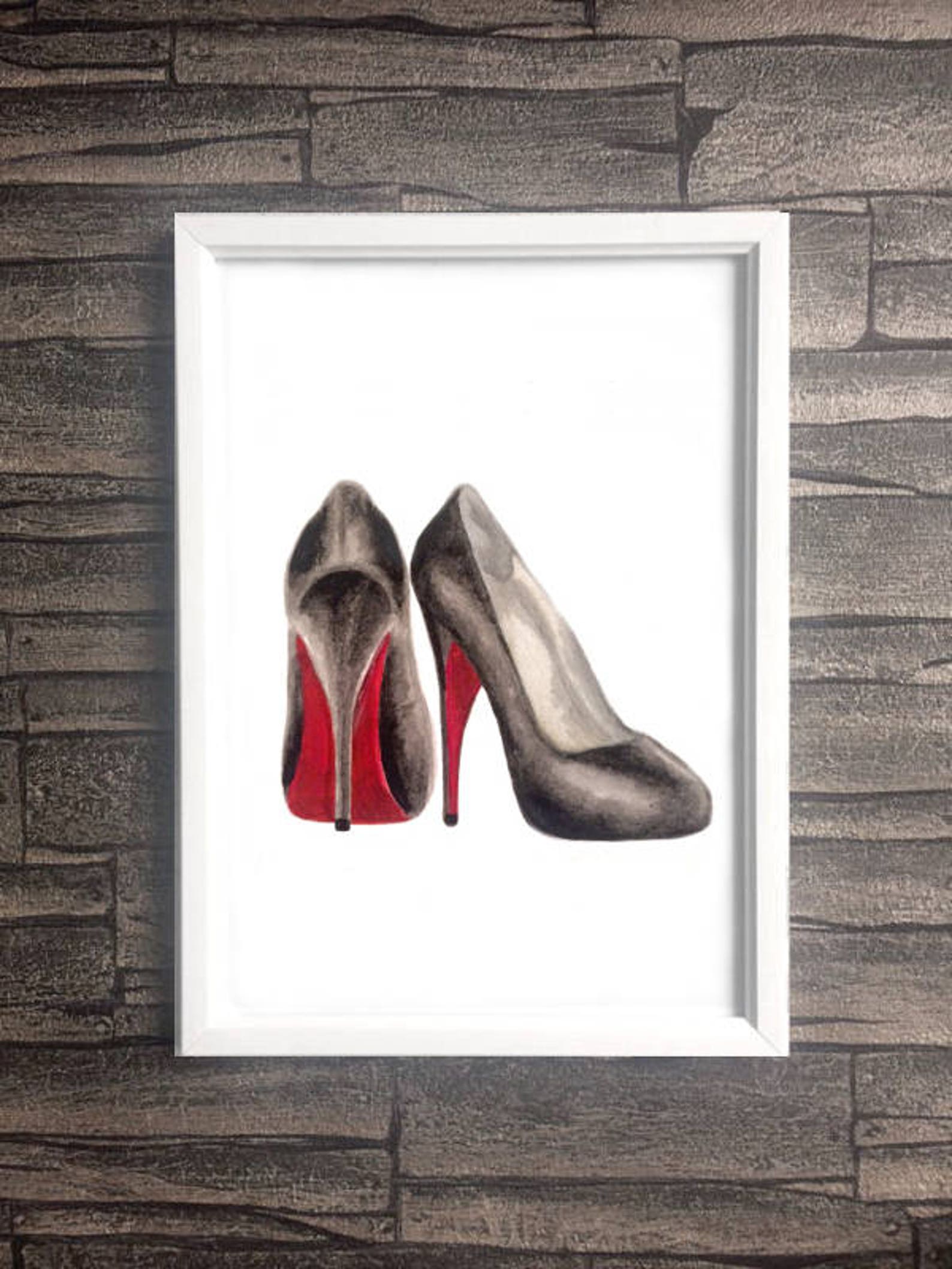 Shoe lover gift high heel print shoe gift shoe lover women Etsy