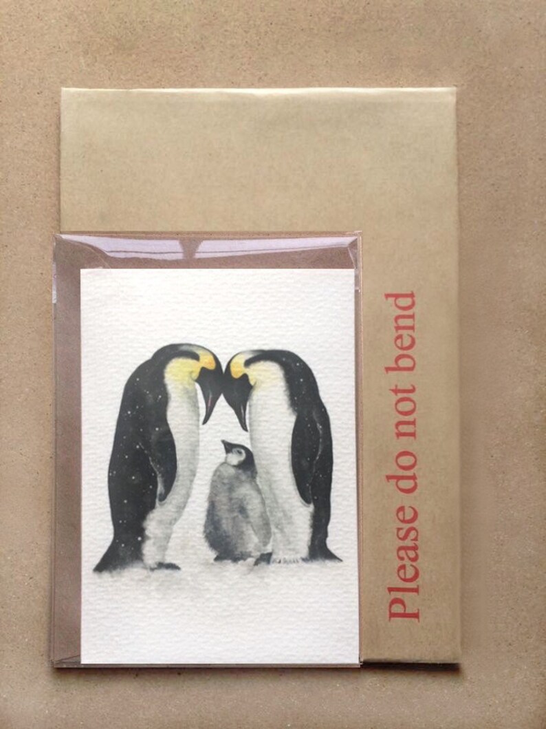 Carte de pingouin carte d'anniversaire de pingouin Etsy