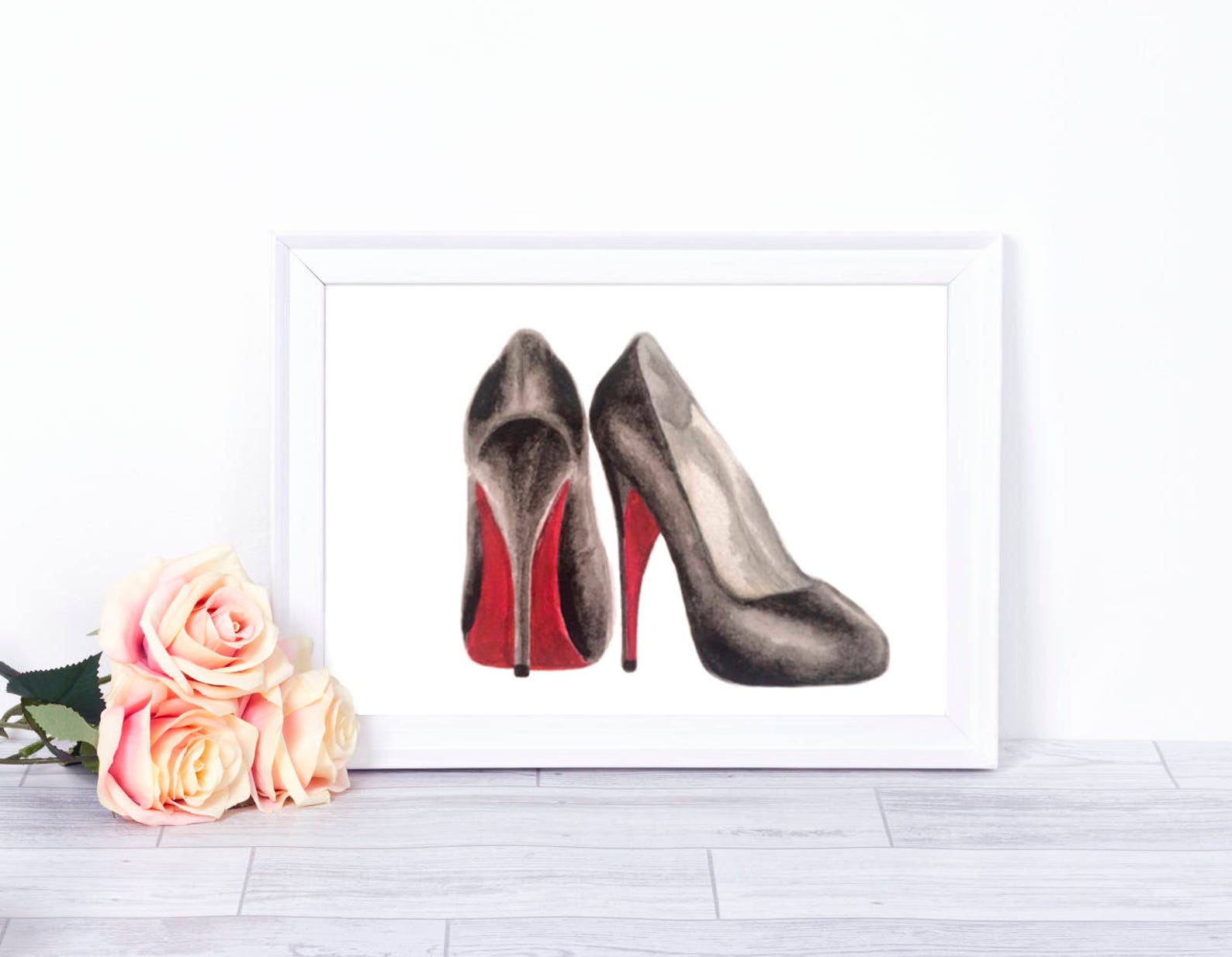 Shoe lover gift high heel print shoe gift shoe lover women | Etsy