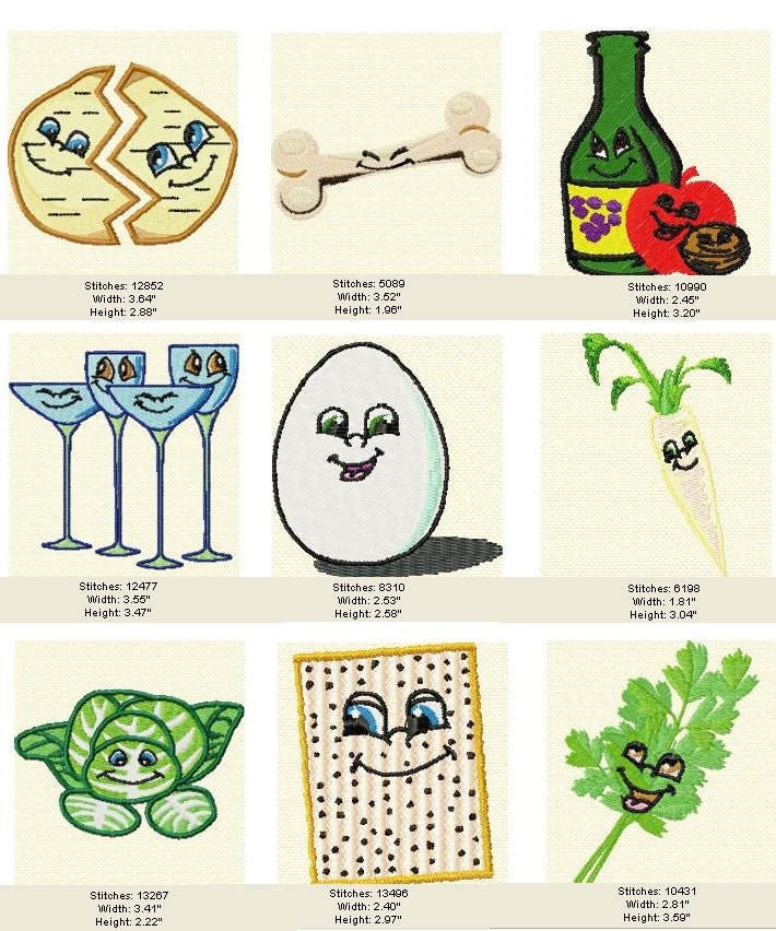 seder symbols for passover great for kids machine etsy