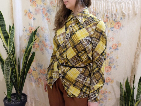 Jean Dejay Boutique late 60s 70s Vintage yellow s… - image 4